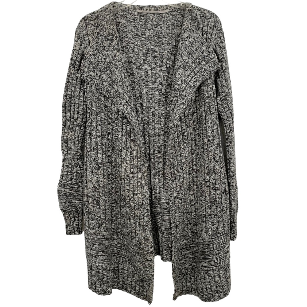 ATHLETA Heavyweight Wool Blend Open Front Cardigan Sweater M - Picture 1 of 6